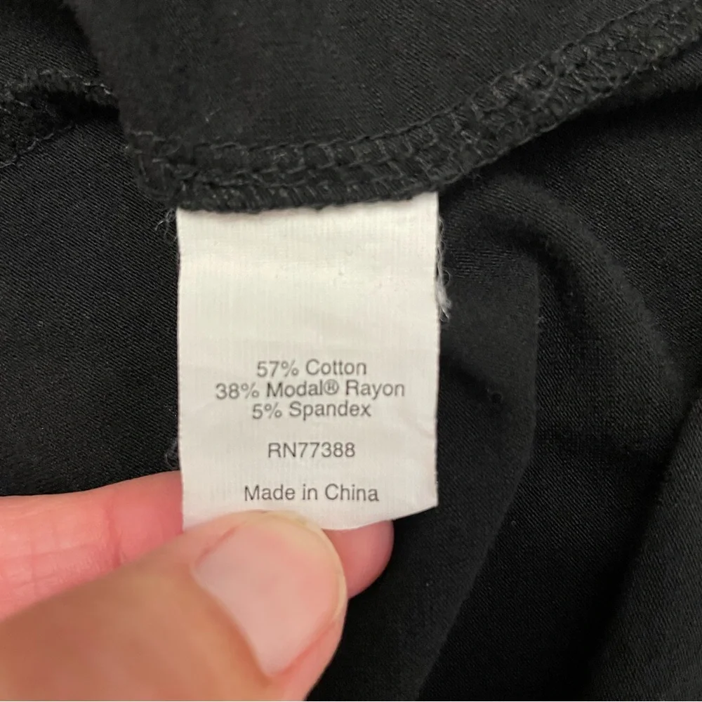 J. Crew Black Long Sleeve Ruffle Dress.  Size L